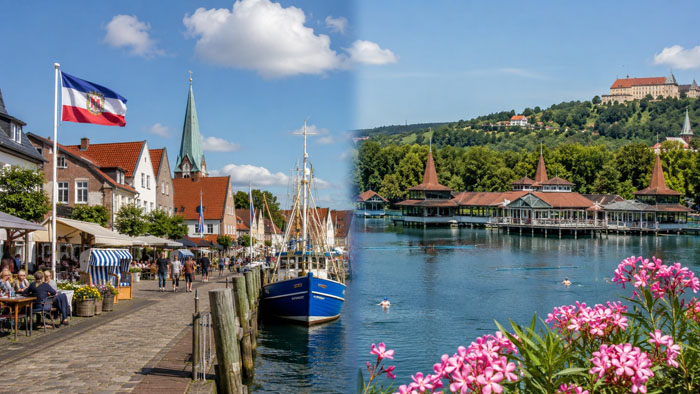 Regionale Wirtschaftsräume in Schleswig-Holstein und Zala, Zalaegerszeg, Hévíz und Keszthely im Vergleich